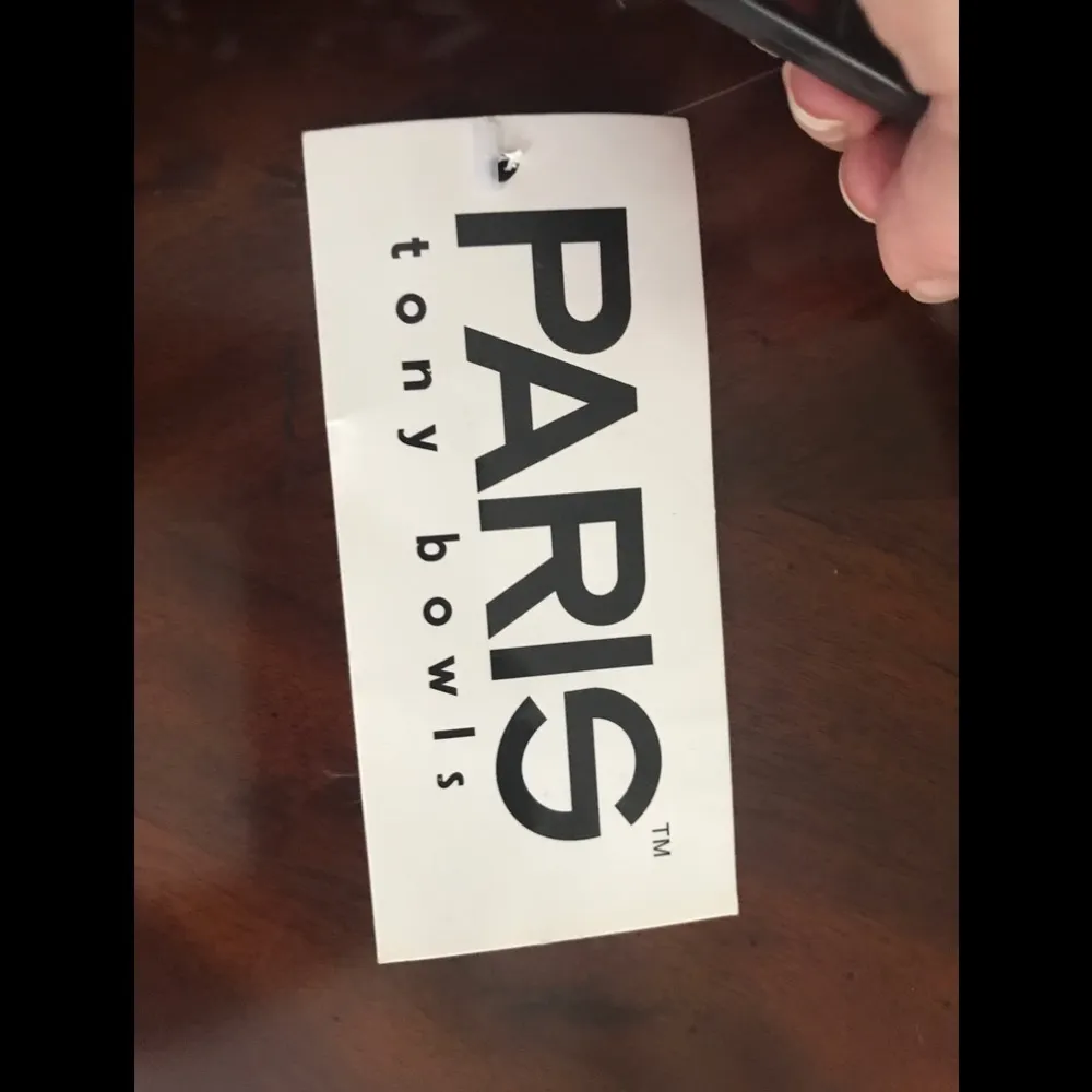 Paris Tony Bowls Black & White Beaded Evening Gown Size 10 - Image 6