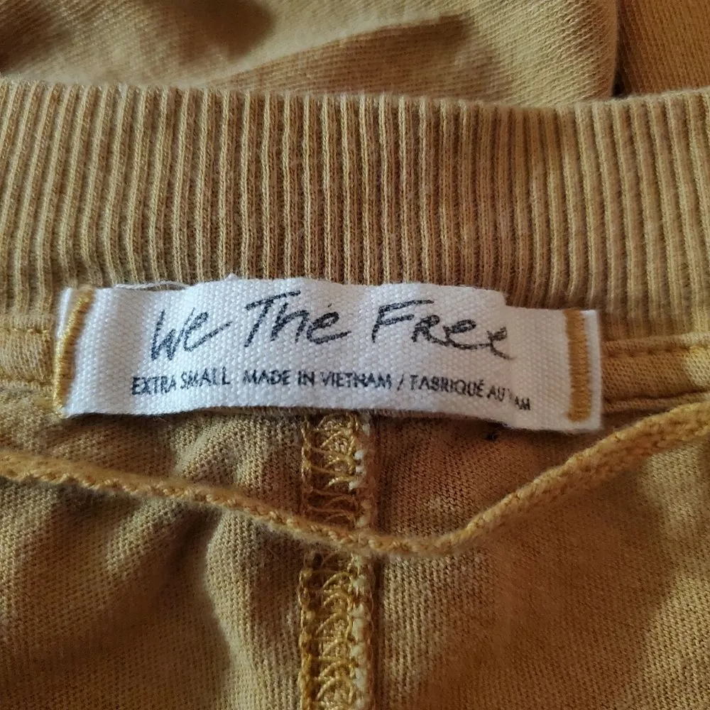 We The Free Mustard Yellow Long Sleeve V-Neck Top (XS) - Image 5