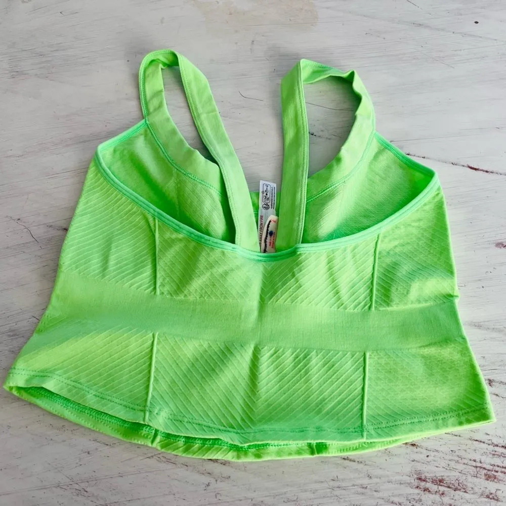 Free People All Clear Solid Cami in Green Size M/L NWOT $30 - Image 3