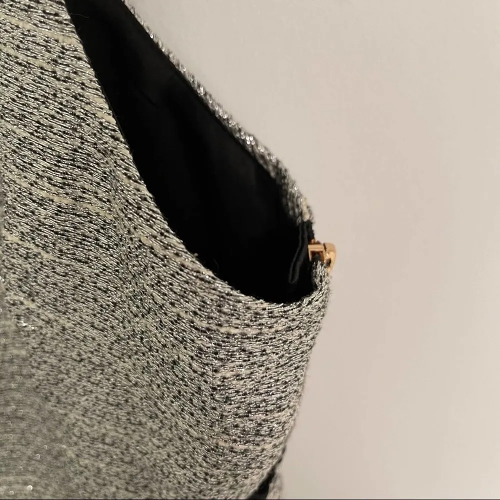 FINDERS KEEPERS Metallic Silver Party Dress Size Extra Small - Image 10