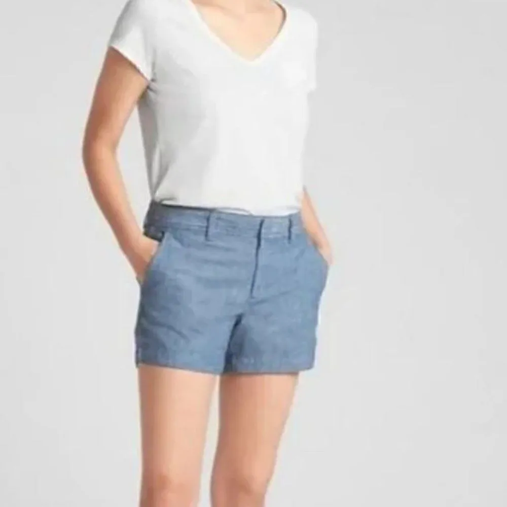 Khakis by Gap Flat Front Chambray City Shorts - Image 2