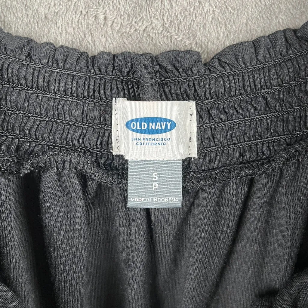 Old Navy Off Shoulder Midi Dress Women’s Small Black Ruffle Hem Bohemian Resort - Image 5