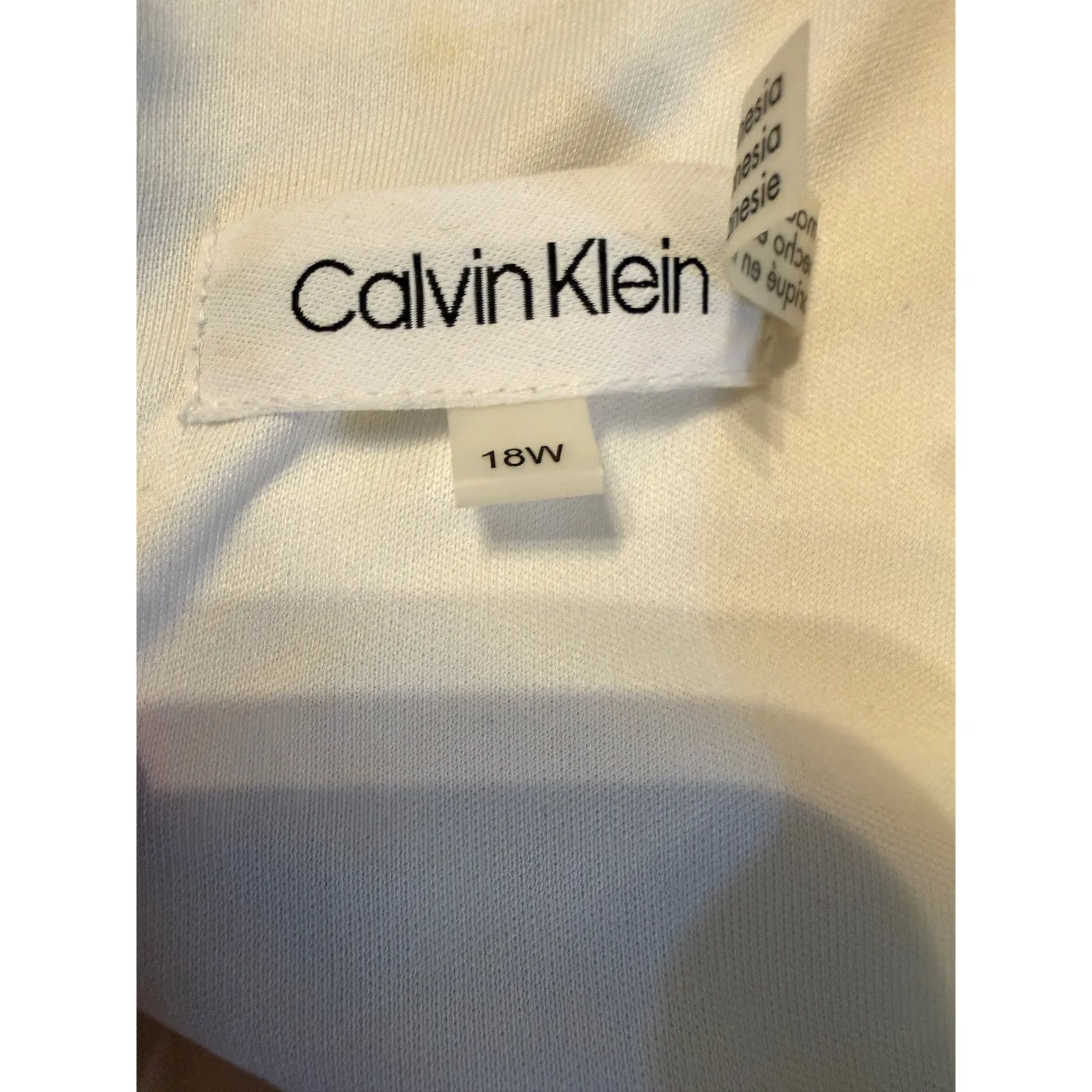 Calvin Klein Floral Bell Sleeve Dress Women's 18W Multicolor Knee Length - Image 4