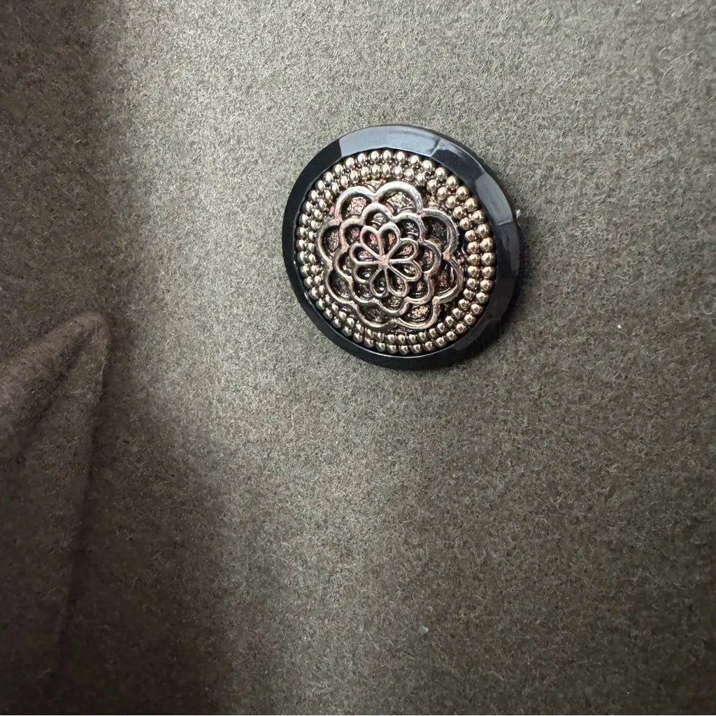 VINTAGE Donny Brook • 100% Wool Coat • 8P • Made in Russia • Green Paisley - Image 2