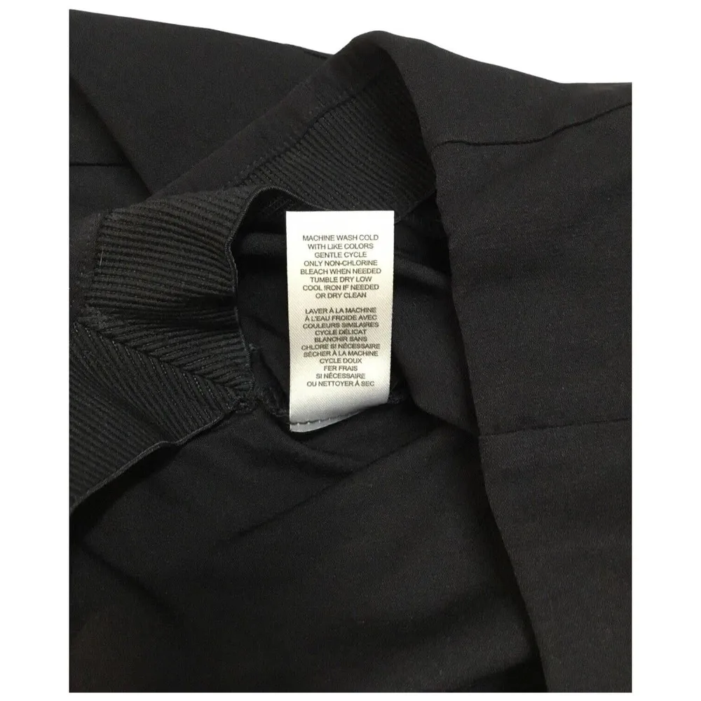 New T Tahari Pull On Pants Slacks Stretchy Ankle Invisible Zipper Black S - Image 10