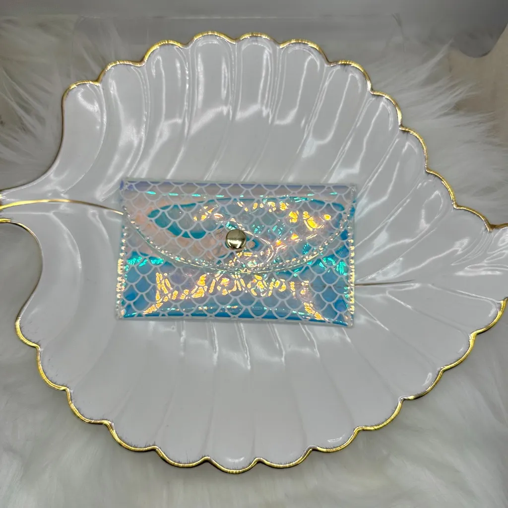 Holographic Iridescent Clear Card Case Wallet - Image 6