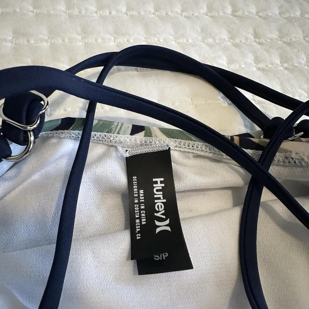 Hurley One Piece Swimsuit Cayman Palms Palm Leaves NWOT Sz S Small - Image 6