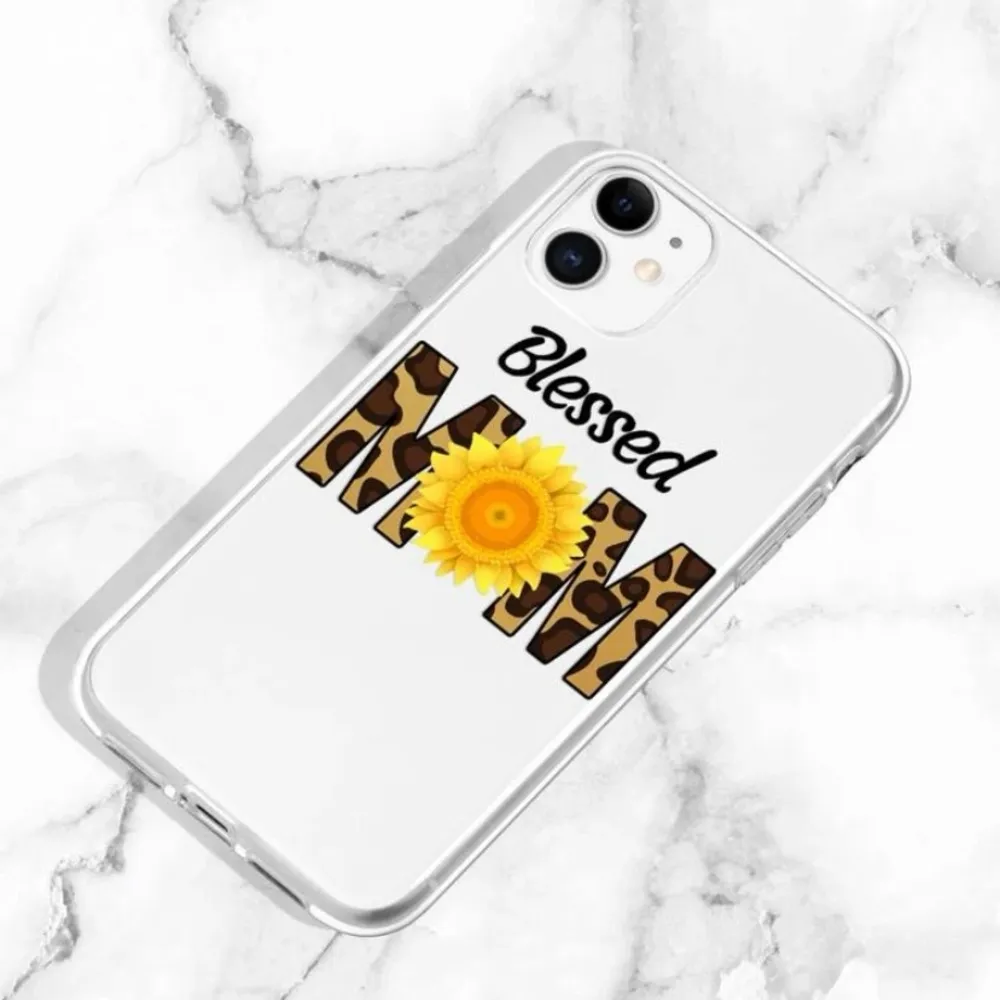 Blessed Mom sunflower iPhone 11 case - Image 2