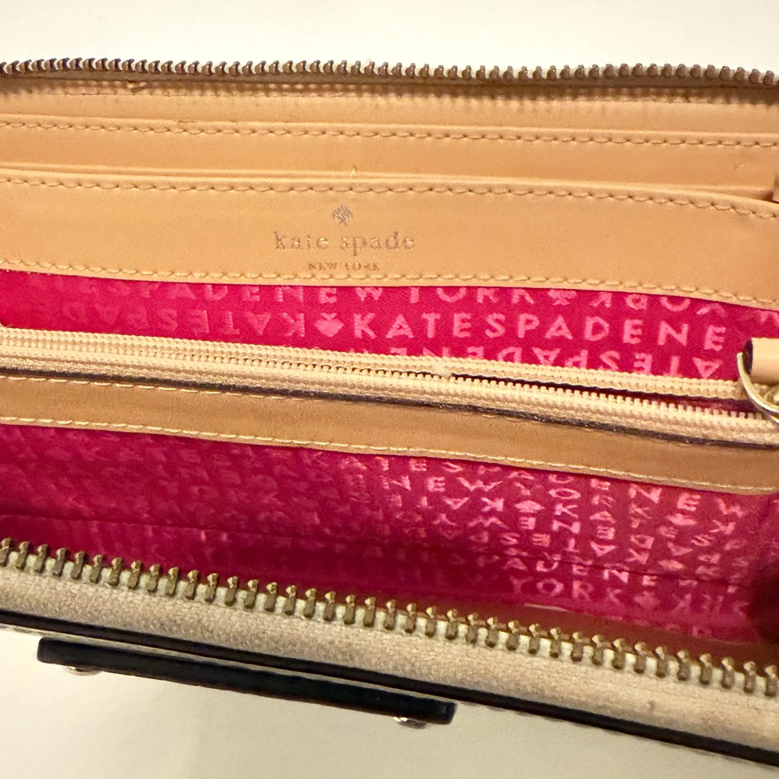 Kate Spade‎ New York Wellesley Neda Zip Around Leather Wallet Classic Parisian - Image 4