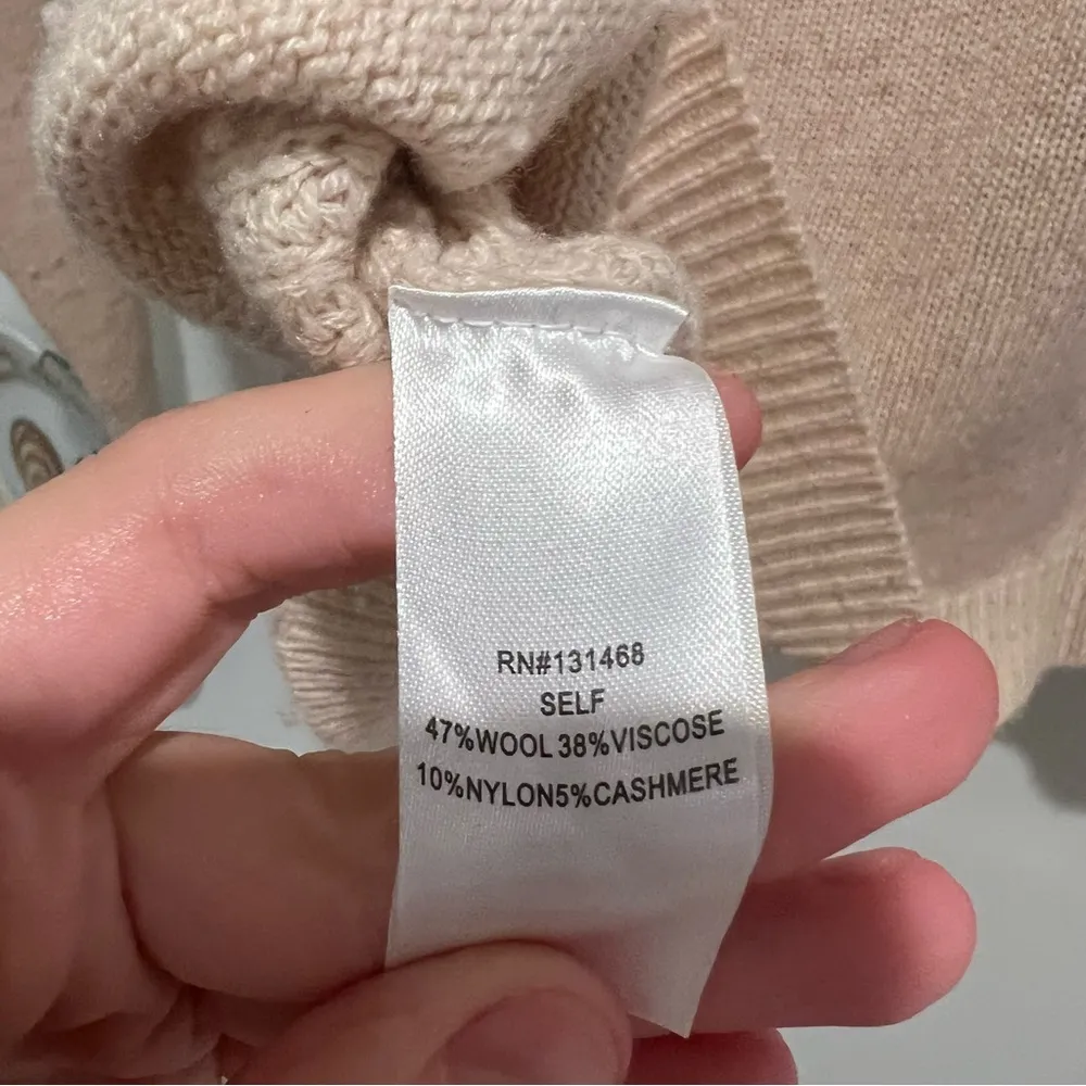 Fate Cream Wool/Cashmere Sweater - Image 9