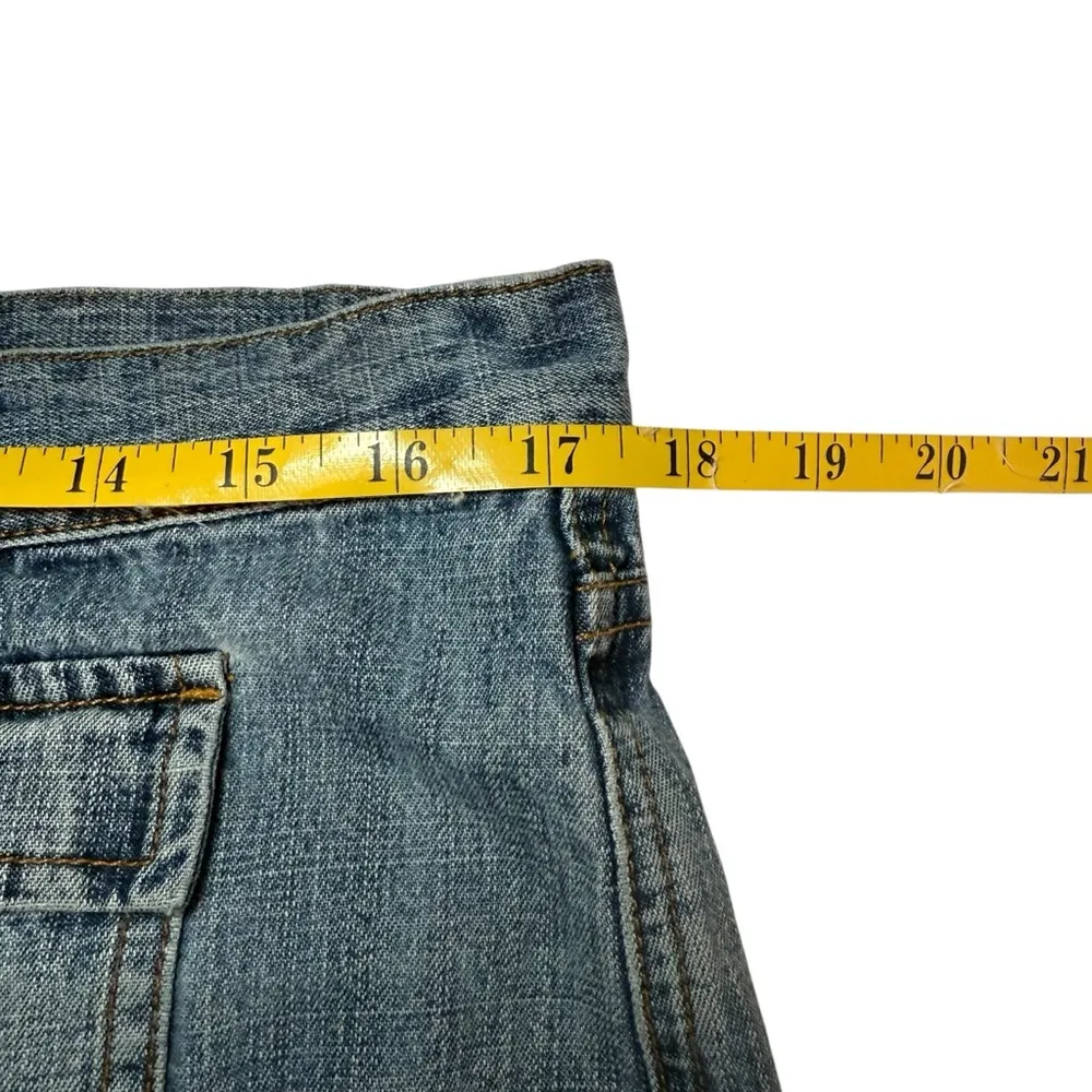 Ralph Lauren Vintage Y2K Women’s Jean Shorts Size 12 Blue Denim Polo Mid Rise - Image 9