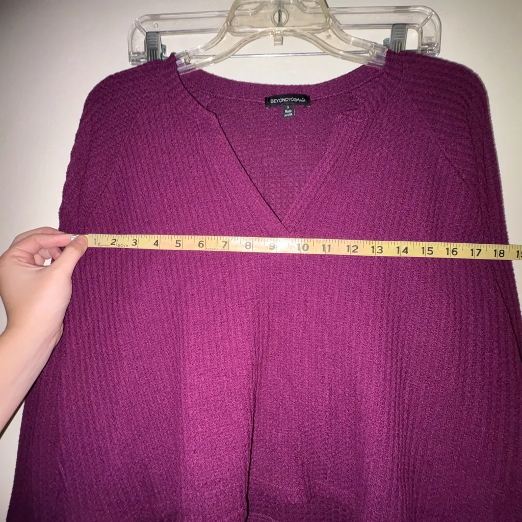 Beyond Yoga Women’s Free Style Pullover Aubergine Purple Size Small Athletic Top - Image 7