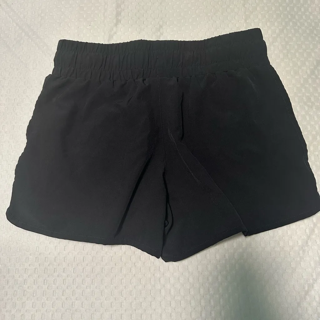 Reebok Black Athletic Shorts with Elastic Waistband (USED GOOD CONDITION) - Image 2