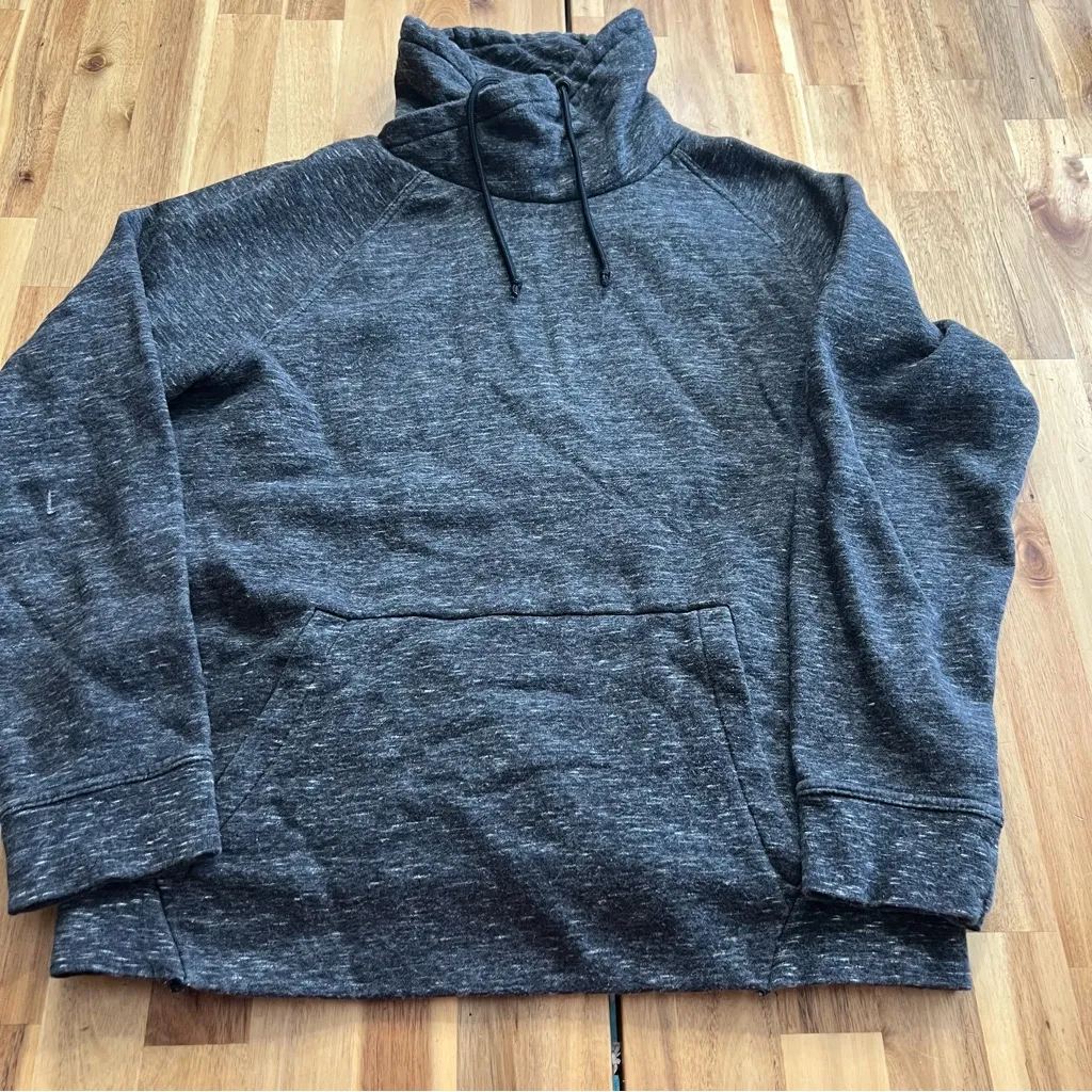 H&M Charcoal Funnel Neck Pullover Sweatshirt | Size L - Image 2