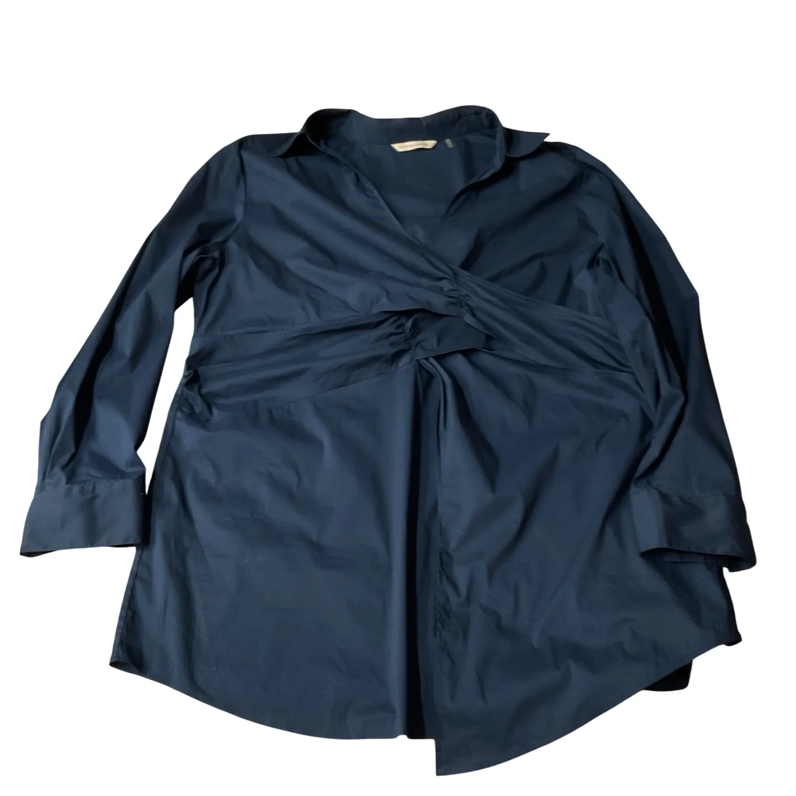 Soft Surroundings Collared Long Sleeve Pleated Pullover Tunic Blouse Size XXL - Image 6