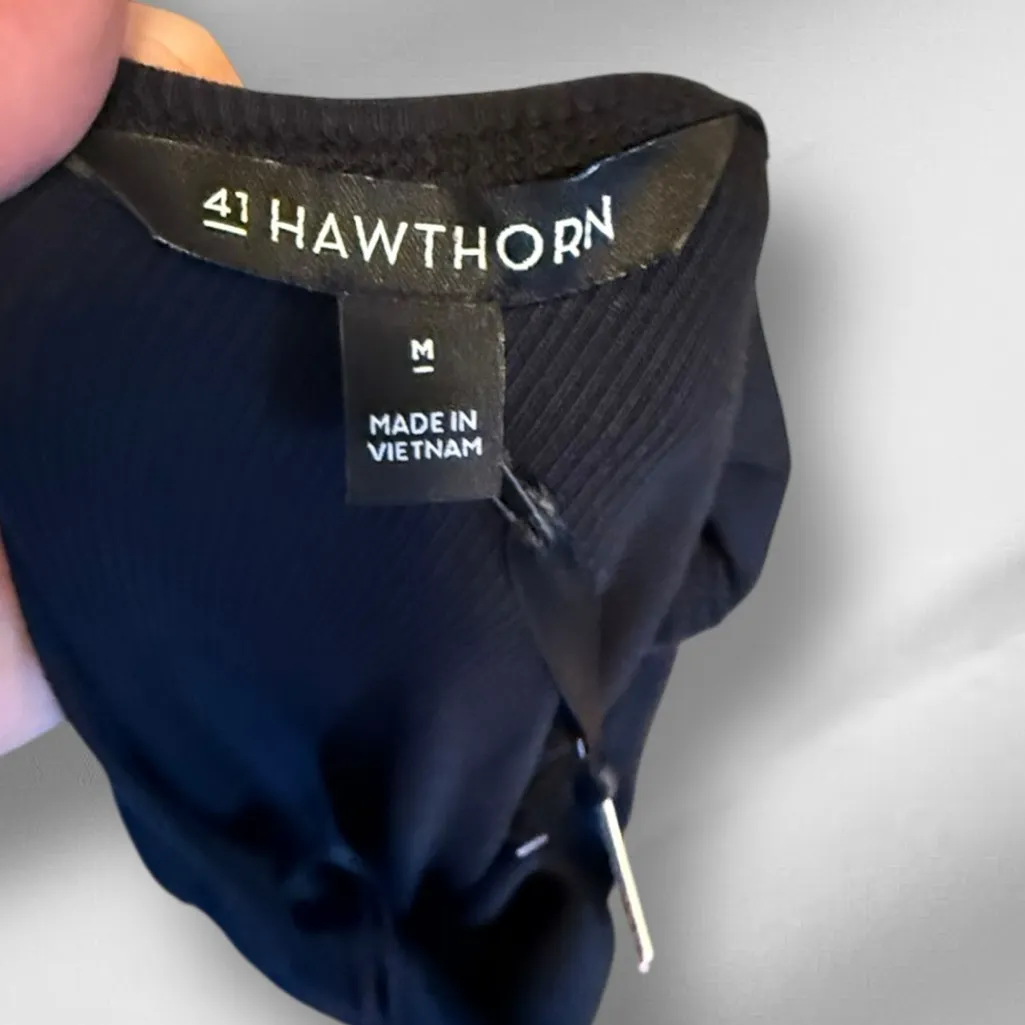 41‎ Hawthorn Black One Shoulder Dress nwt Size M - Image 7