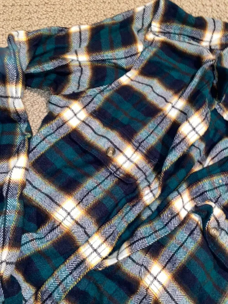 American Eagle Outfitters Green Flannel  - Image 3