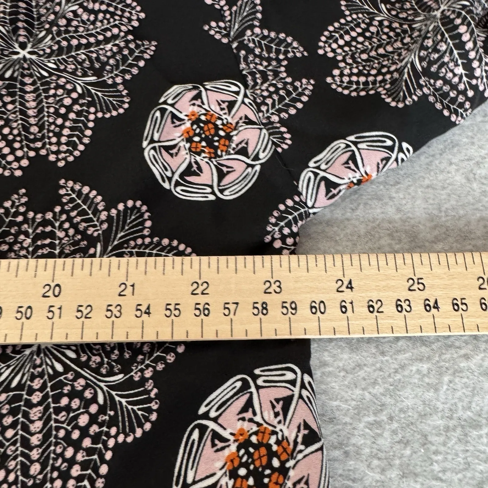 Max Studio Kimono Cardigan Womens Medium Black Pink Boho Polyester Whimsigoth - Image 12