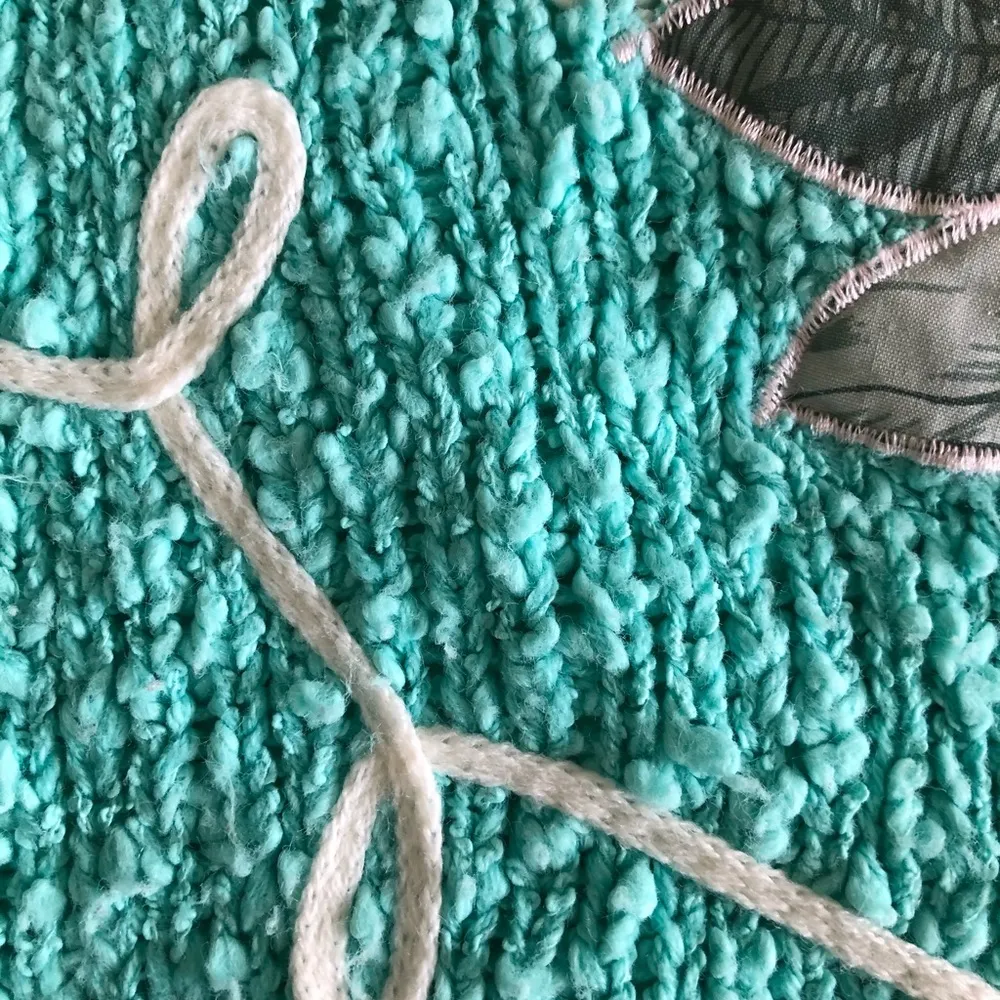 Vintage 1980s Needles & Yarn Pastel Knit Sweater Size M - Image 8