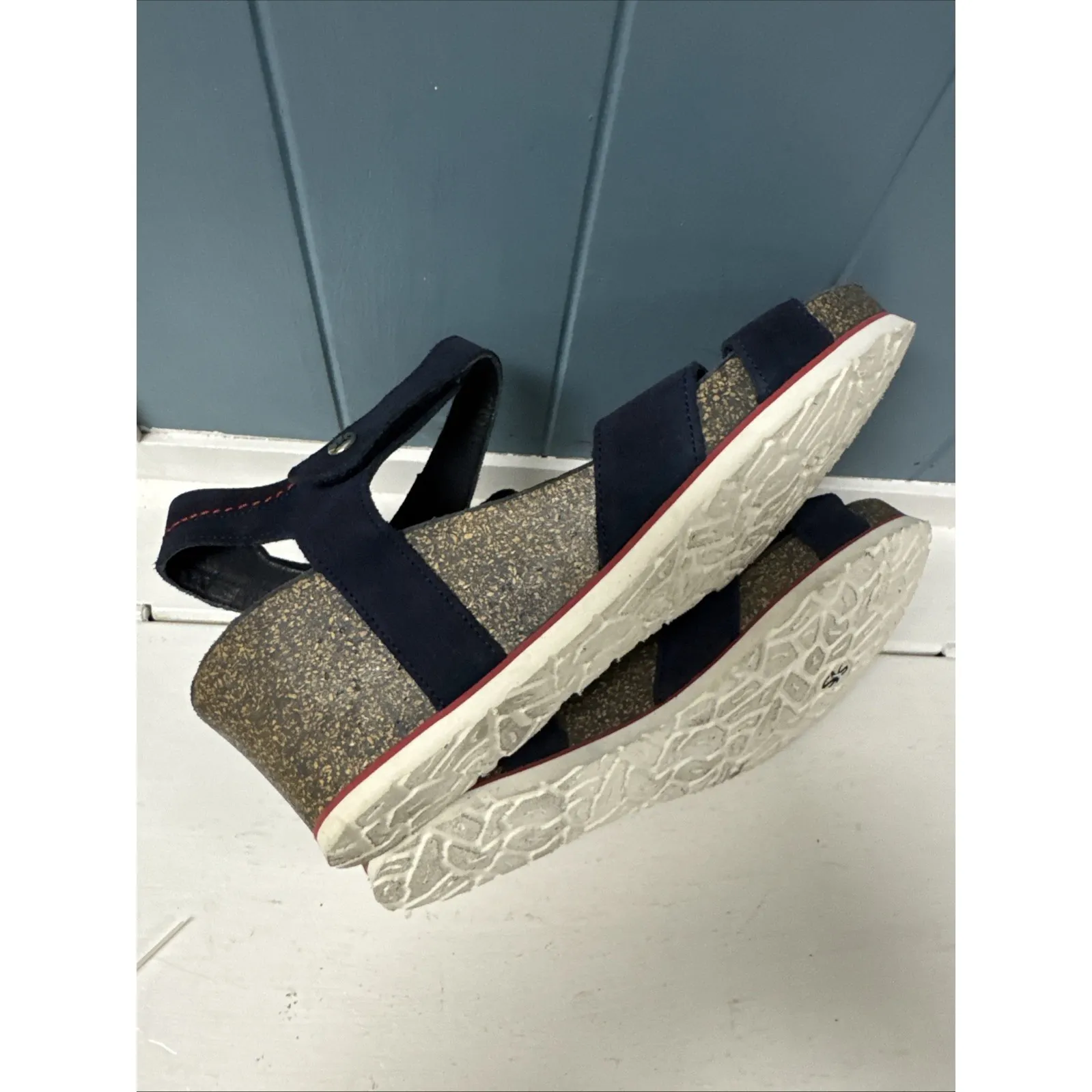 Panama Jack Julia Basics B10 sandals nobuck marino navy 41 Women's Size 10 - Image 9