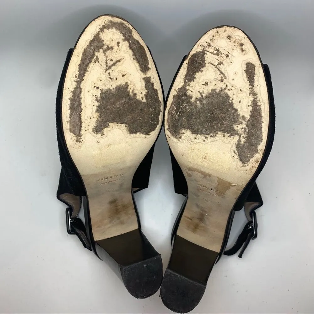 Barney’s of New York sling back open toe heels - Image 7