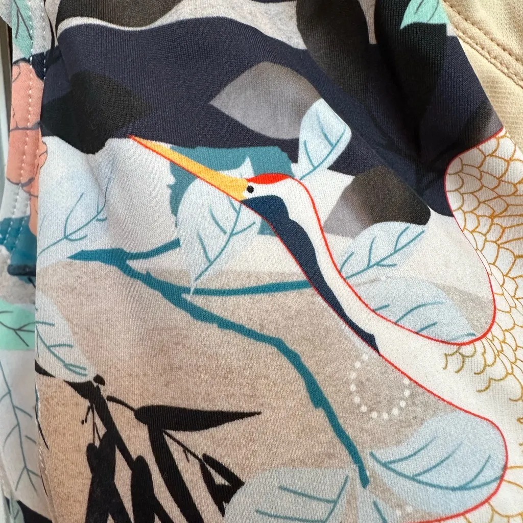 Ashley Graham Swimsuits For All Tropical Crane Beach Bikini Swim Top Size 14 NWT Blue - Image 2