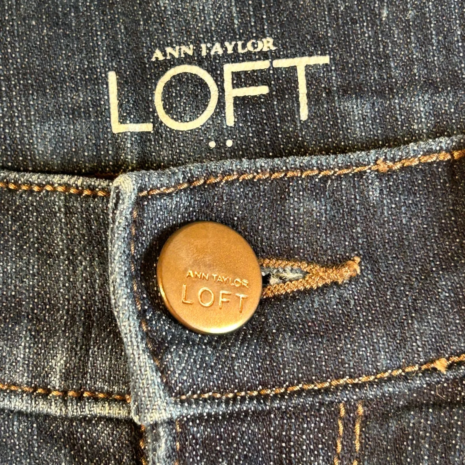 Ann Taylor LOFT Modern Skinny Jeans Dark Wash Cotton Blend Size 4P - Image 4