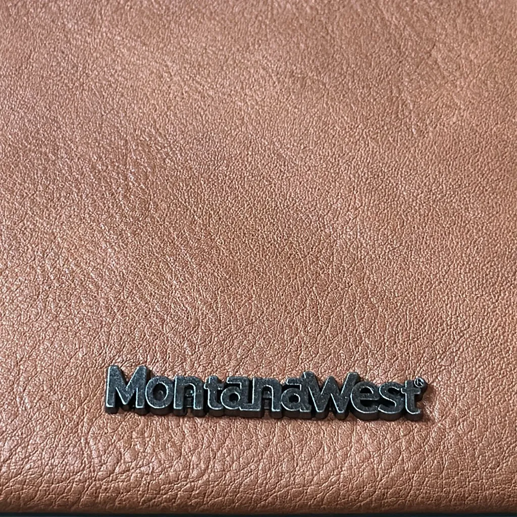 Montana West Brown & Turquoise Crossbody or Wristlet New W/ Tags in Bag - Image 2