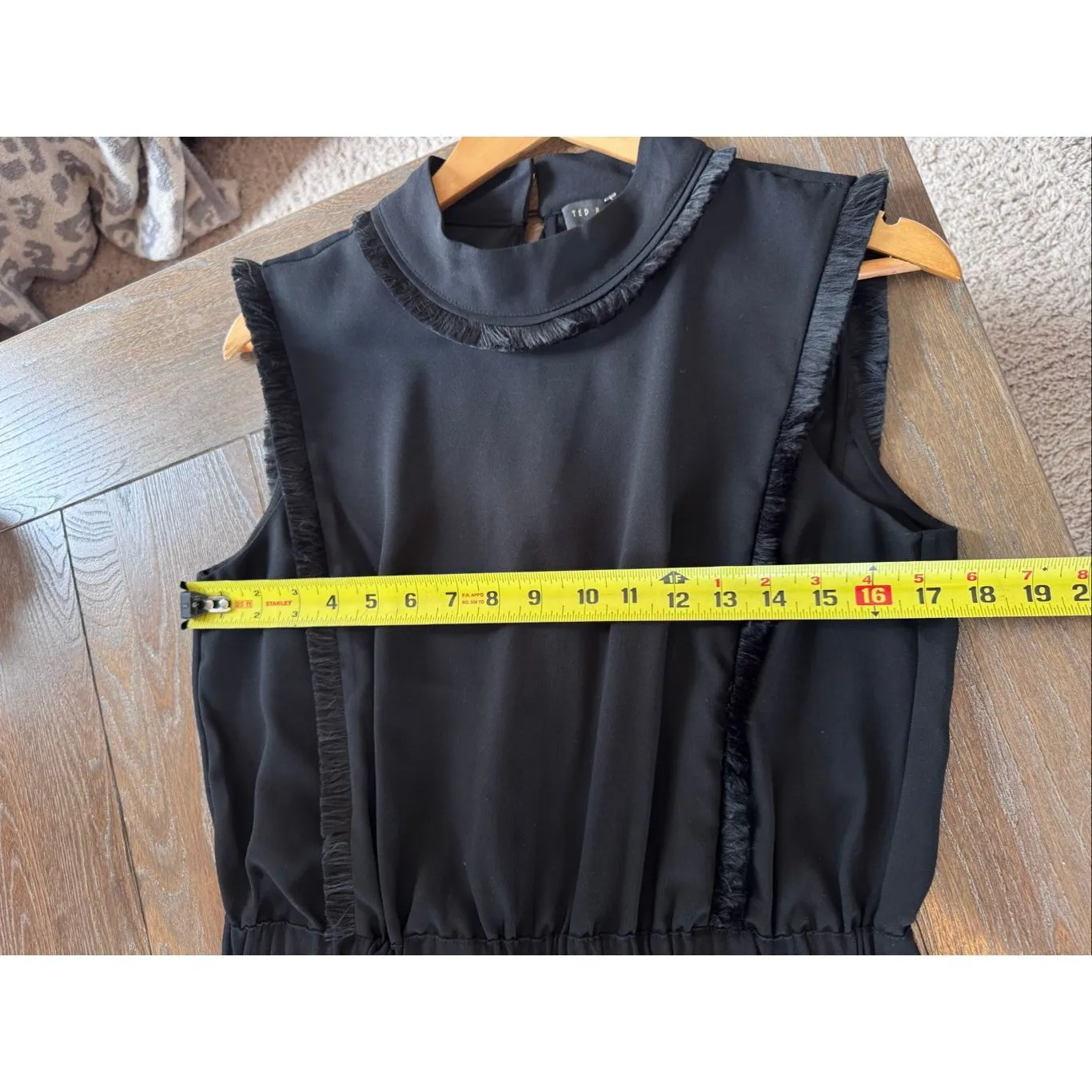 Ted Baker Bethzi Fringe Jumpsuit Size 3 /Medium - Image 9