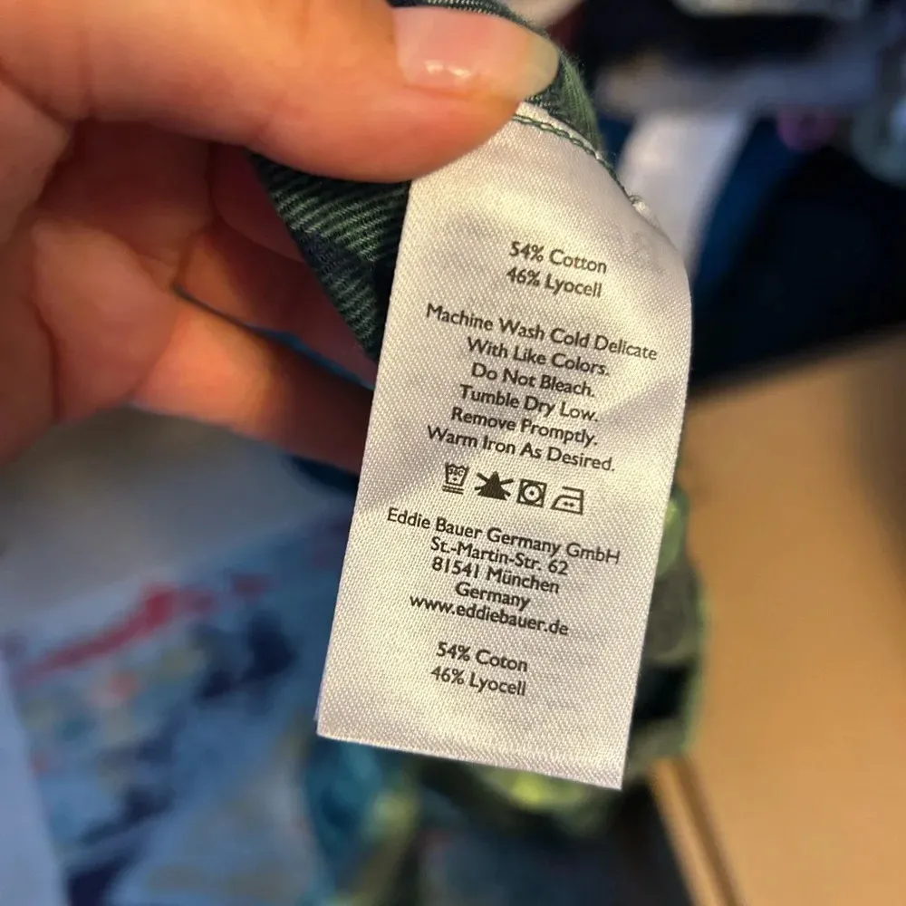 Eddie Bauer Plaid Hooded Pullover Top - Image 5