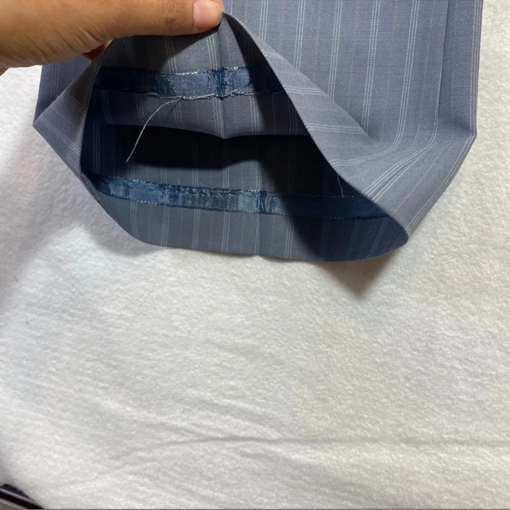 BCBGMaxazria Wool Bootcut Stretchy Pinstriped Trouser Pant Womens Size 4 - Image 7