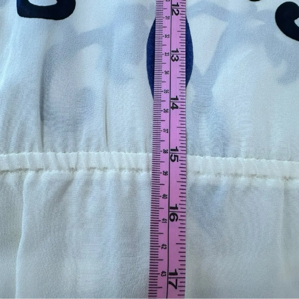 ESCADA Vintage 100% Silk Paisley Bodysuit Size 42 Blue Size M - Image 5