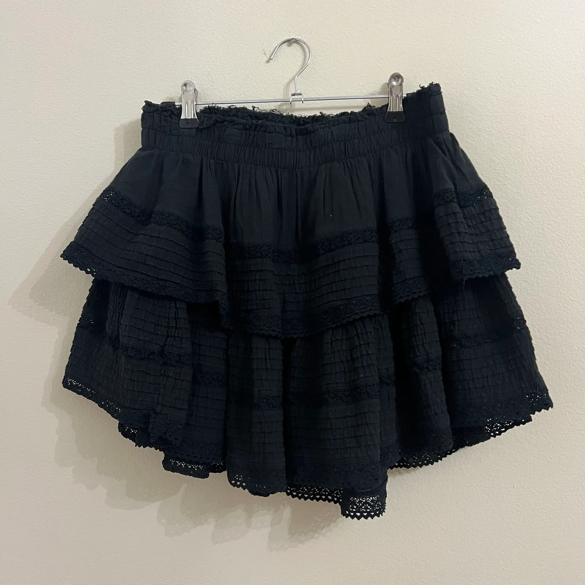 Black Ruffle Mini Skirt - Image 6