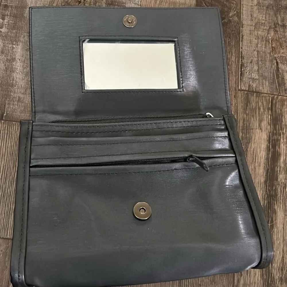 New Mary Kay Grey Cosmetic Travel Purse Clutch Bag Gray - Image 6