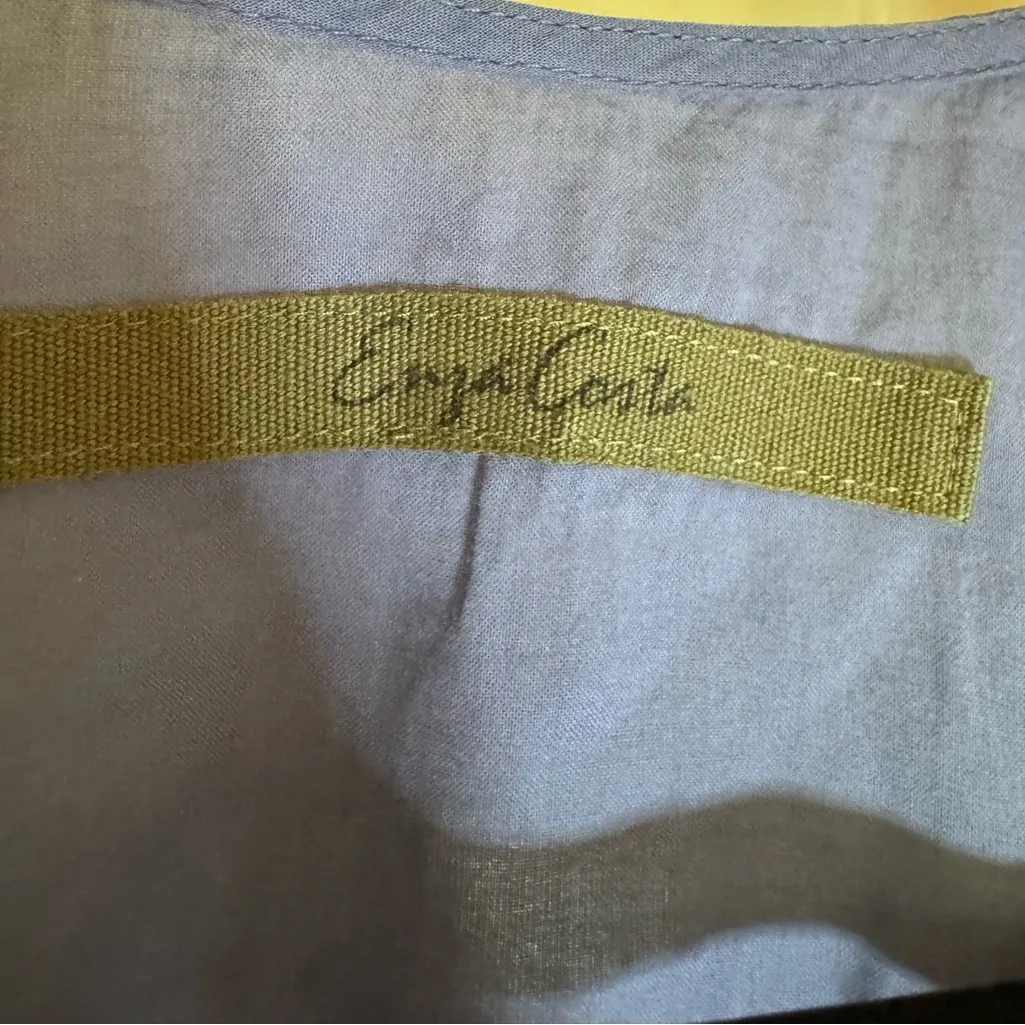 Enza Costa‎ Puff Sleeve Wrap Top, Vintage Blue, Small - Image 7