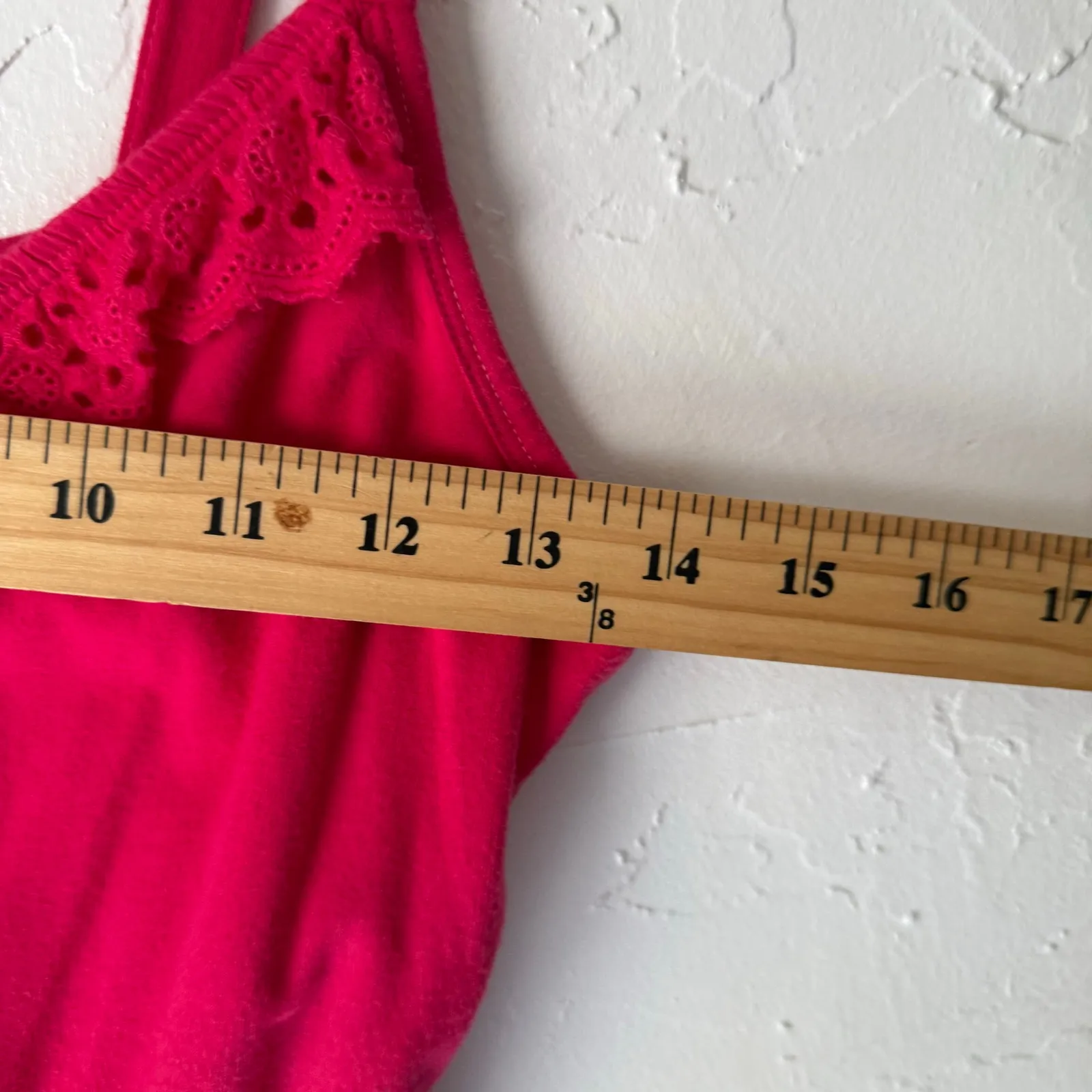 Hollister‎ Y2k Size Large Hot Pink Babydoll Tank Top Summer - Image 6