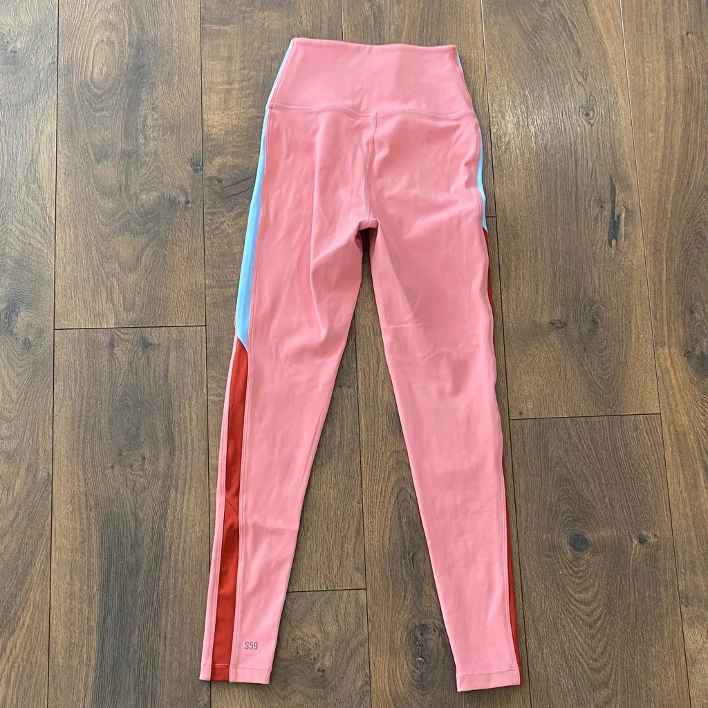 Splits59 Claudia High-Waist Techflex 7/8 Leggings Women’s XS Pink - Image 3