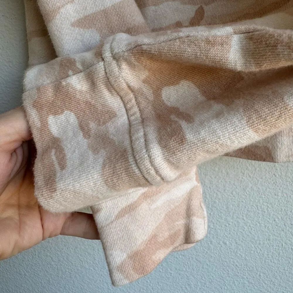 Vuori 100% Organic Cotton Beach Hoodie Bisque Camo Peach White Size XS women - Image 7