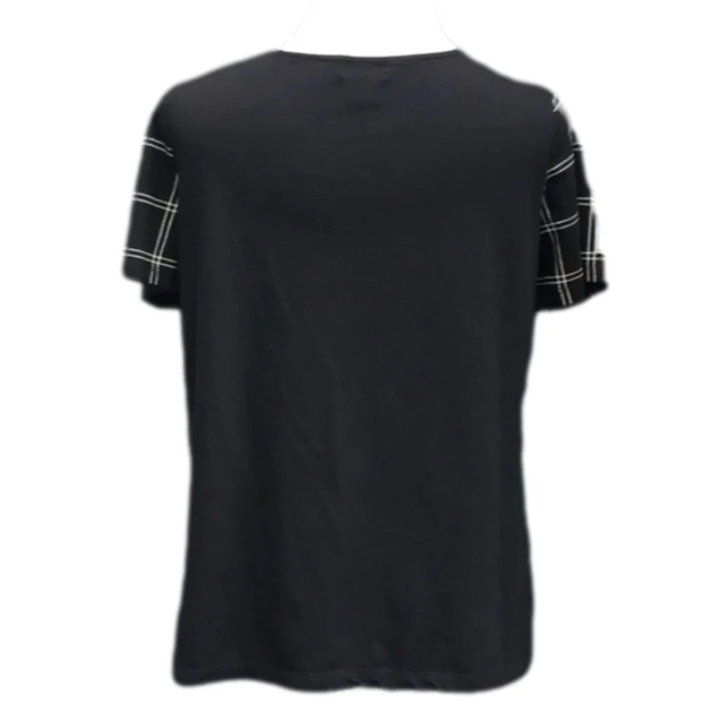 Old Navy Black & White Checkered Top - Image 2