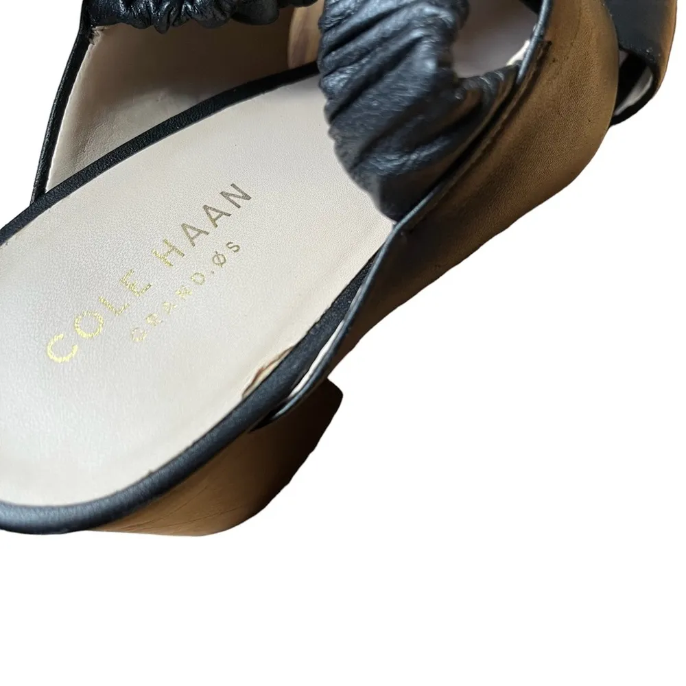 Cole Haan Anastasia City Sandal, Black Leather, Sz 7.5 - Image 14