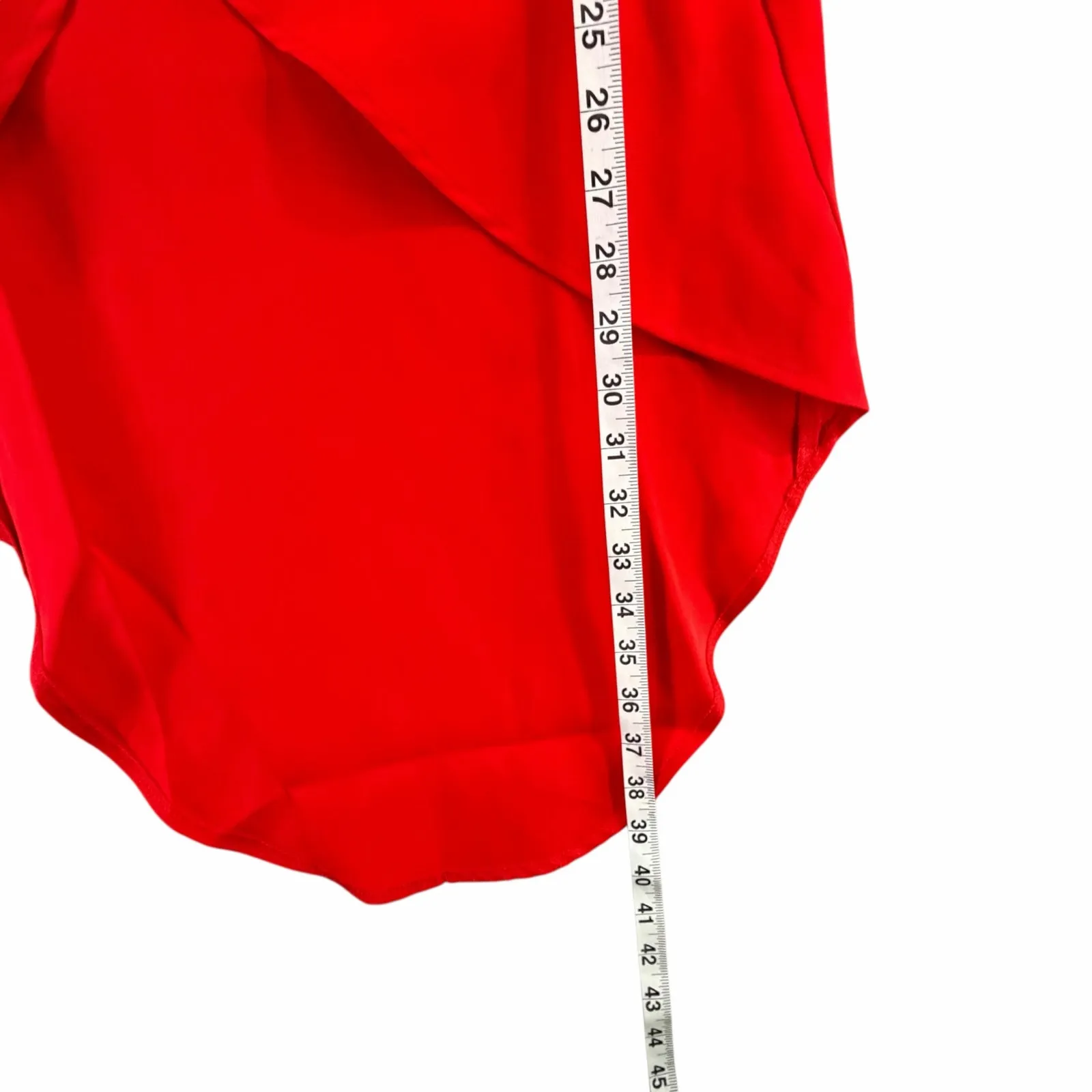 Superdown Arielle Slit Maxi Skirt Womens XXS Red Surplice Sultry Modern Femme - Image 9