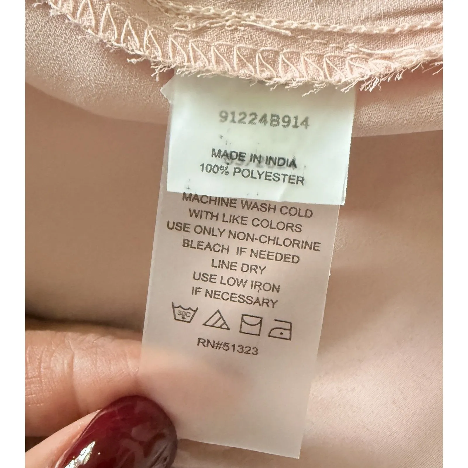 NWOT Vince Camuto VNeck Flutter Sleeve Smocked Waist Tiered Midi Dress Lined L - Image 7