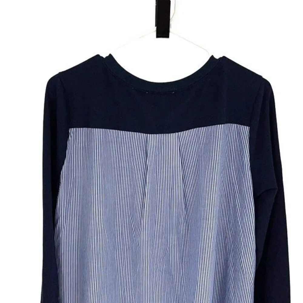 Ellison Womens Crew Neck Long Sleeve‎ Knitted Pullover Mini Dress Blue Medium - Image 6