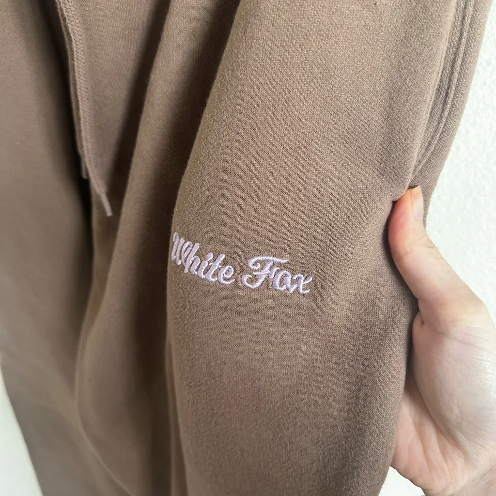 White Fox Boutique Taupe Joggers - Image 4