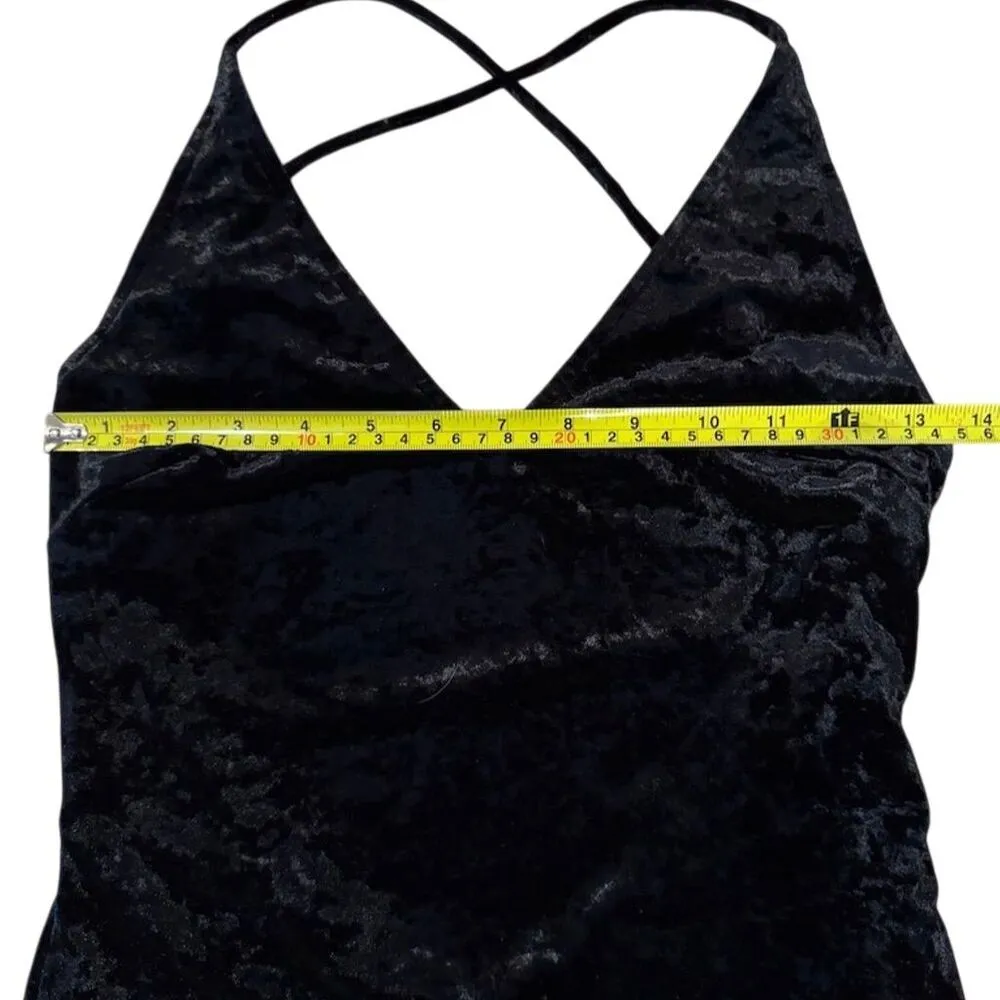Rubber Ducky Productions velvet mini dress size Small Black Size M - Image 4