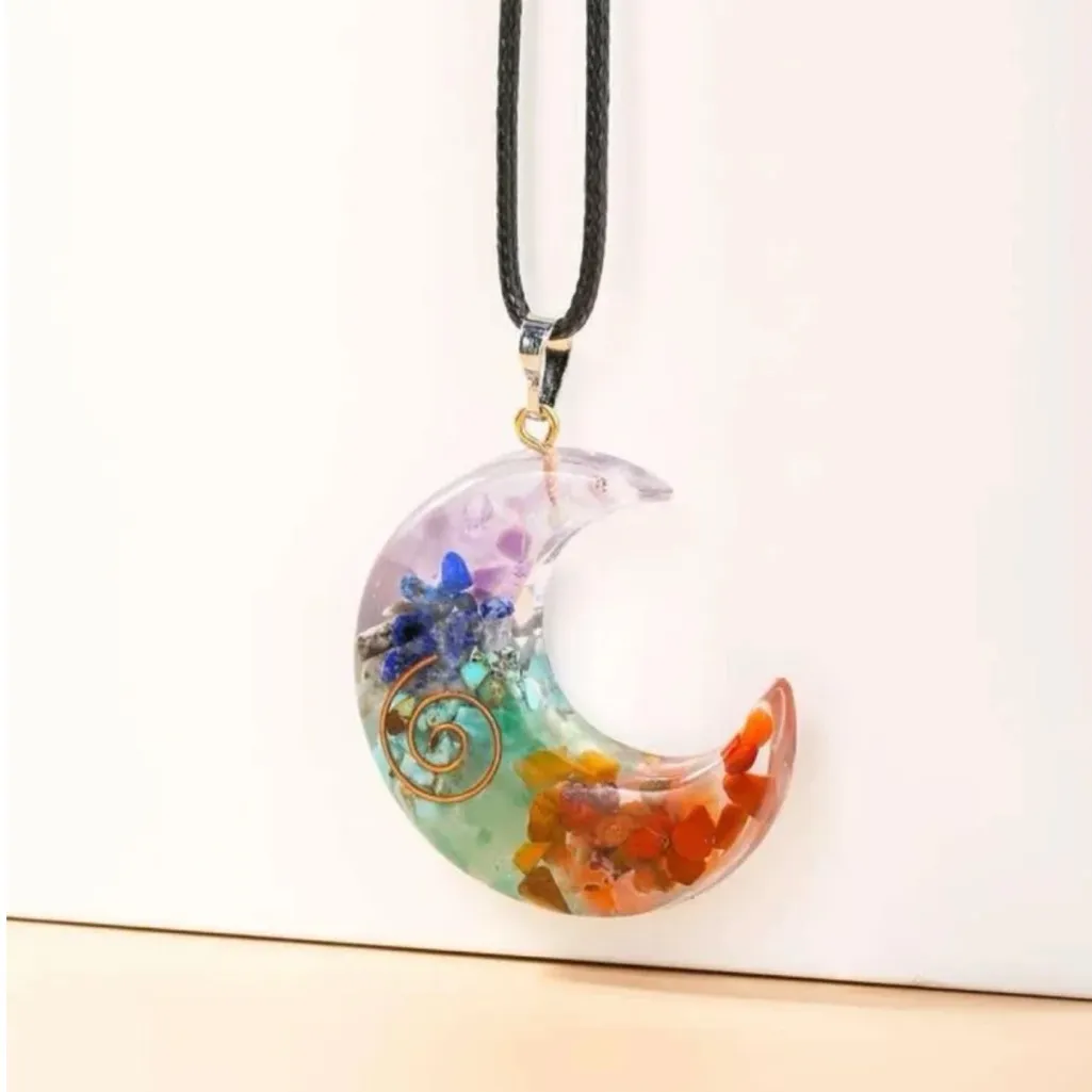 Chakra stone necklace and Crystals Stones Set Purple - Image 6