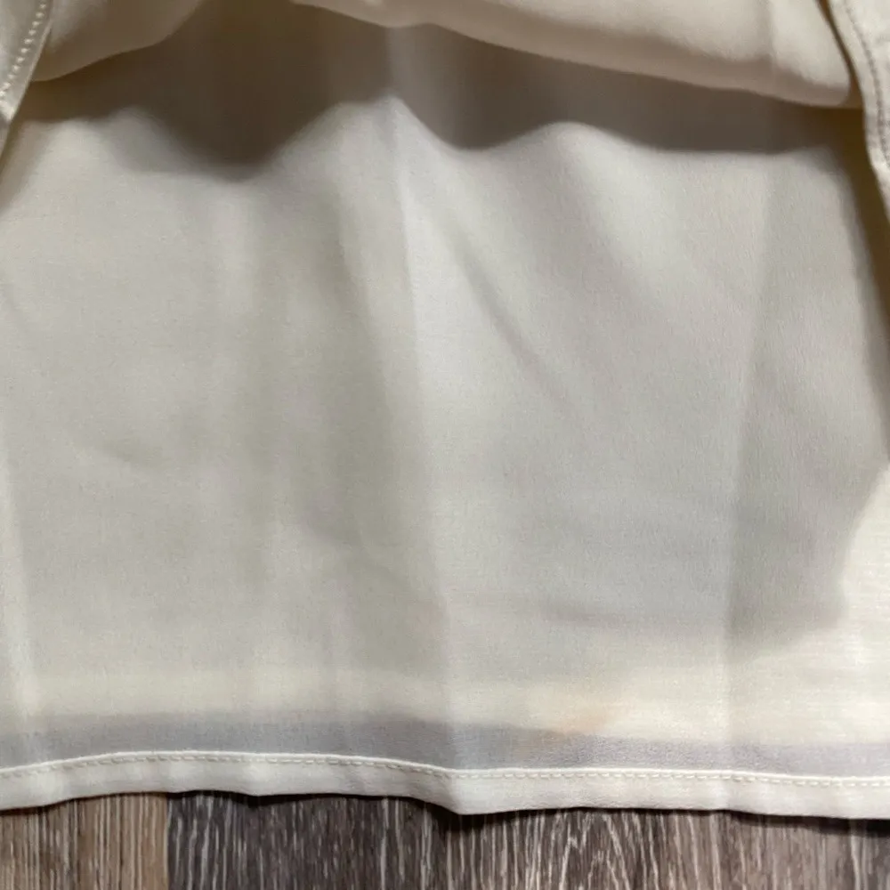 Vintage 90s Beaded Silky Lace Tank Top Cami Medium Y2K Feminine Elegant Formal - Image 5