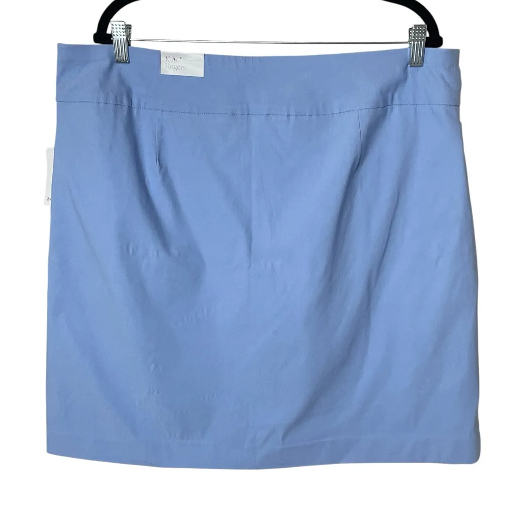 NWT KIM ROGERS Periwinkle Skort with Tummy Control, Size 18 - Image 8