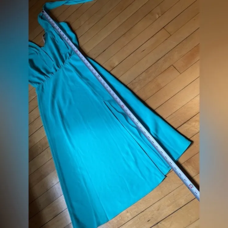 Amanda Uprichard Josephina Turquoise Dress - Image 8