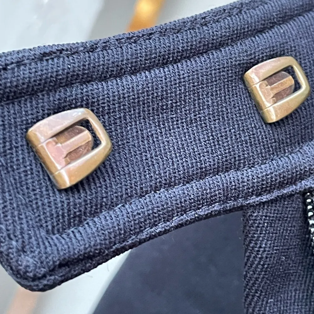 Vintage Ellesse Black Ski Pants Stirrups Women's Made In Italy Sz. 10/40 - Image 7